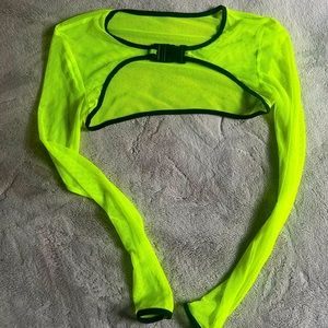 2 for $20 Bundle Sale // Rave/Festival Long Sleeve Ultra Cropped Top